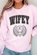 Load image into Gallery viewer, WIFEY WREATH Graphic Sweatshirt
