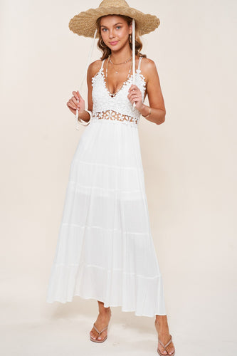 white summer maxi dress