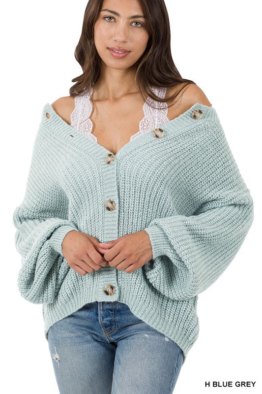 By the Sea Cardigan- Blue